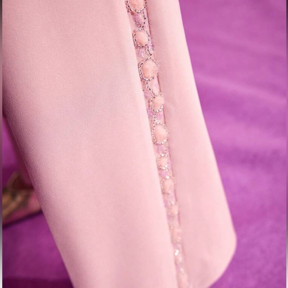 MOTF Pink Tailored Trousers with Embellished Detail | Women’s Small | NWT - Picture 6 of 7